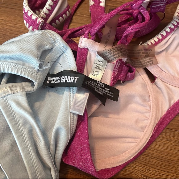 Set of two Victoria secret pink bathing suits size 34D medium - Picture 5 of 5